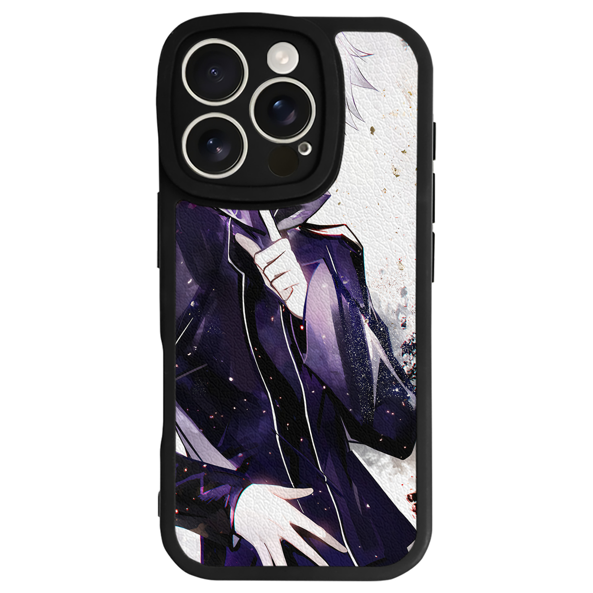 （画像用） 呪術廻戦 Jujutsu Kaisen 【iPhone 16シリーズ対応】シリコンスマホケース（レザー調） 材質：シリコン